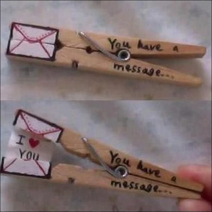 У вас есть непрочитанное сообщение... I love you!