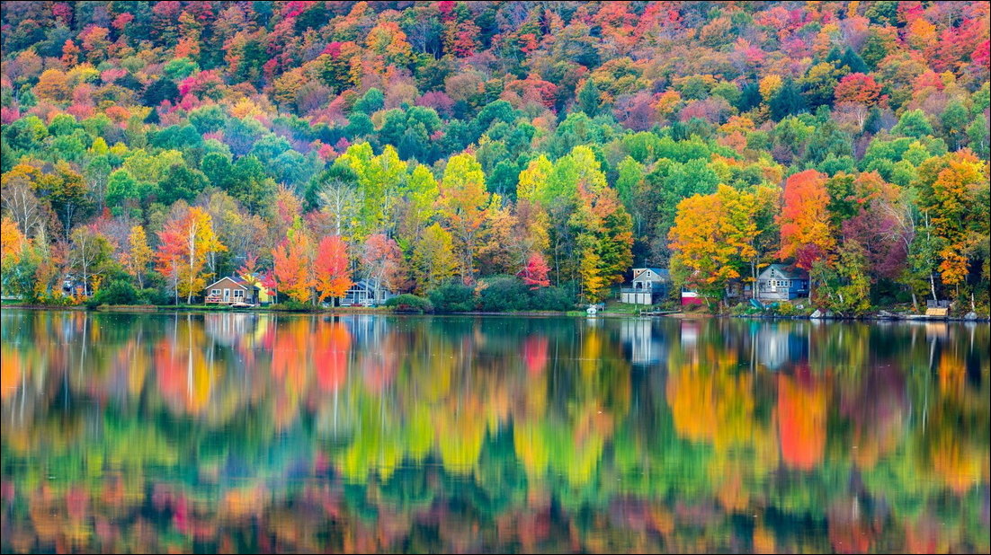 Осень берег озера