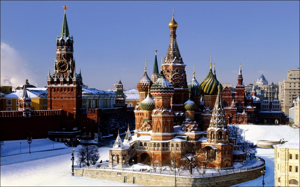 Красивый вид Москвы 